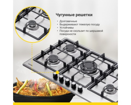 Варочная поверхность газовая Simfer H90W51M572