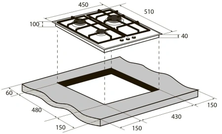 Варочная поверхность ZUGEL ZGH451W