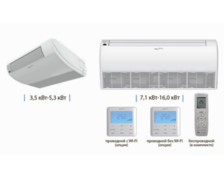 Напольно-потолочный кондиционер Aeronik U-Match ASI-ATH85ZD1 A-S/ASO-AGUHN85W1