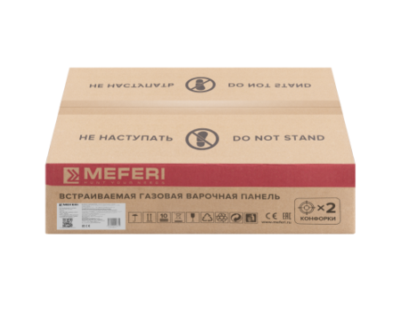 Газовая варочная панель Meferi MGH302BK GLASS LIGHT