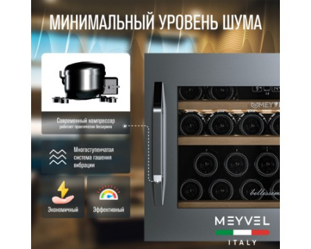 Винный шкаф Meyvel MV22-KSB1