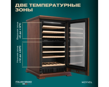 Винный шкаф Meyvel MV77PRO-KBT2 (Итальянский орех)