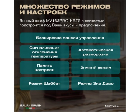 Винный шкаф Meyvel MV163PRO-KBT2 (Спелая вишня)