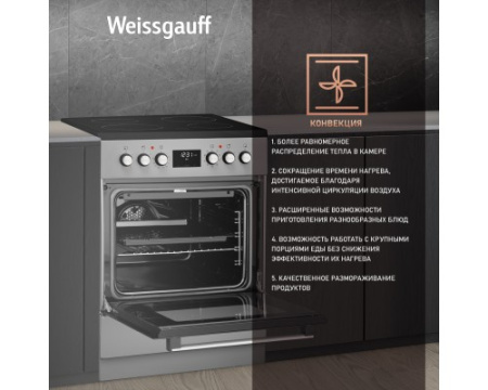 Электрическая плита Weissgauff WES E12V15 SE