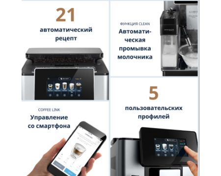 Кофемашина DeLonghi ECAM610.74.MB