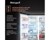 Отдельностоящий холодильник с инвертором Weissgauff WSBS 1036 Inverter NoFrost Premium Black Glass