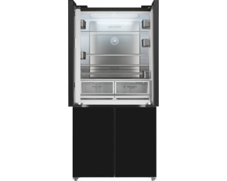 Отдельностоящий холодильник с инвертором Weissgauff WCD 510 Built-in Inverter NoFrost Black Glass