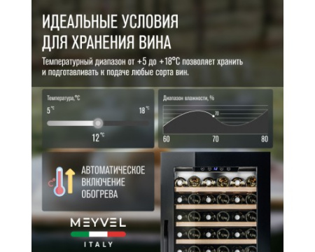 Винный шкаф Meyvel MV66-KBB1