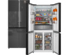 Отдельностоящий холодильник с инвертором Weissgauff WCD 590 NoFrost Inverter Premium EcoFresh Inox Glass