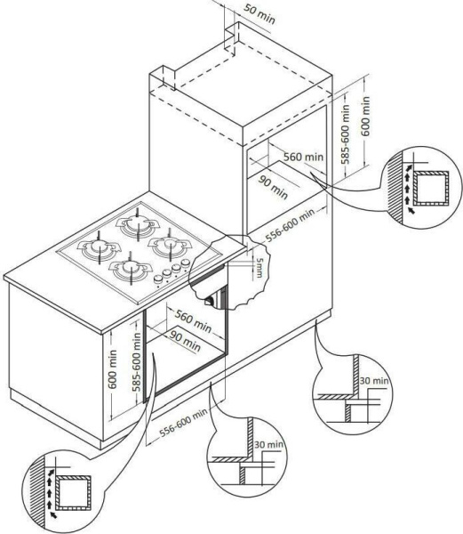 Встраиваемый духовой шкаф Hiberg VM 6193 B