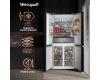 Отдельностоящий холодильник с инвертором Weissgauff WCD 590 Nofrost Inverter Premium EcoFresh Dark Grey Glass