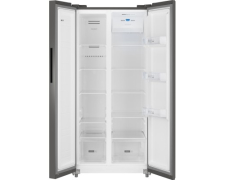 Отдельностоящий холодильник с инвертором Weissgauff WSBS 500 Inverter NoFrost Dark Grey