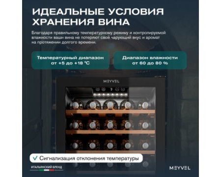 Винный шкаф Meyvel MV33-KBF1
