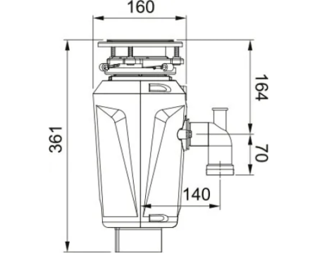 Измельчитель Franke SLIM 50