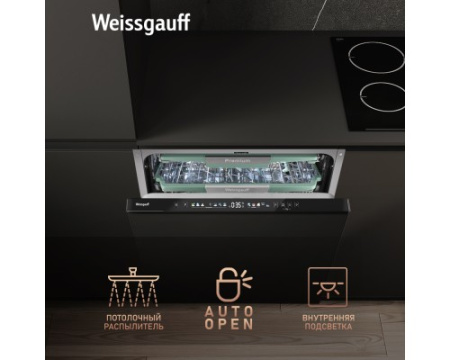 Встраиваемая посудомоечная машина Weissgauff BDW 6140 Real Touch DC Inverter Timer Floor