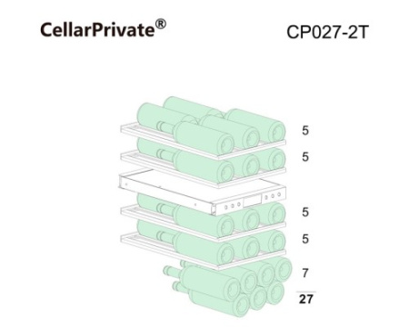 Винный шкаф CELLAR PRIVATE CP027-2T