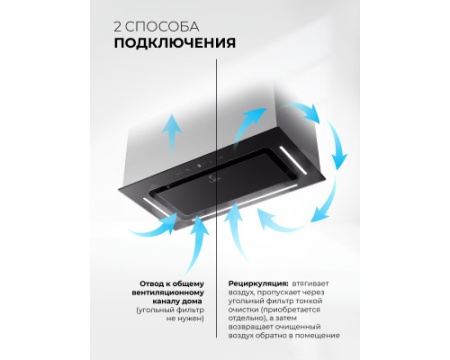 Вытяжка кухонная встраиваемая LEX AURA 600 Inverter BL