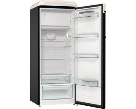 Отдельностоящий двухкамерный холодильник Gorenje OBRB615DBK