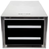 Островная вытяжка Konigin Geometry Inox/Black Glass