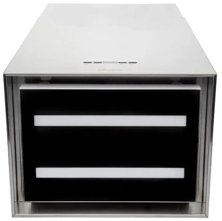 Островная вытяжка Konigin Geometry Inox/Black Glass