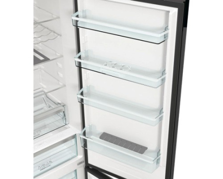 Отдельностоящий двухкамерный холодильник Gorenje NRK6201SYBK