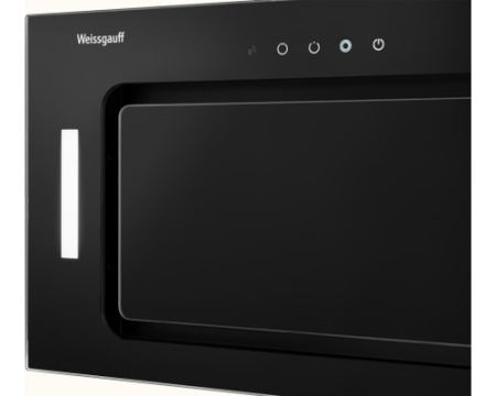 Кухонная встраиваемая вытяжка Weissgauff Intense 600 Touch Black Glass