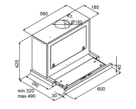 Вытяжка Kuppersberg SLIMBOX 60 GB