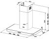 Вытяжка без купола Faber T-Light EV8P WH Matt A90 110.0456.269