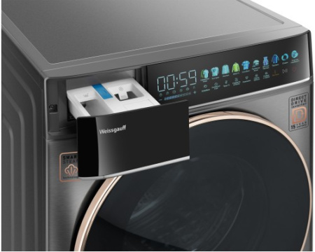 Стиральная машина с прямым приводом Weissgauff WM 58411 Direct Drive Inverter Premium Steam Grey