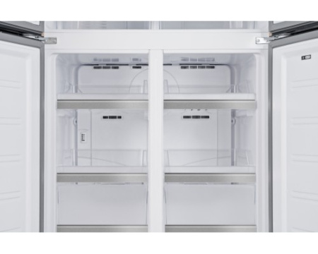 Отдельностоящий холодильник с инвертором Weissgauff WCD 470 BeG NoFrost Inverter
