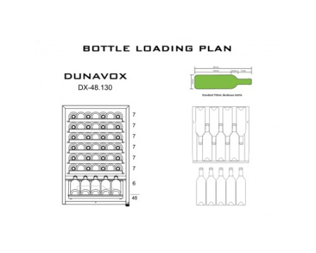 Винный шкаф Dunavox DX-48.130KF