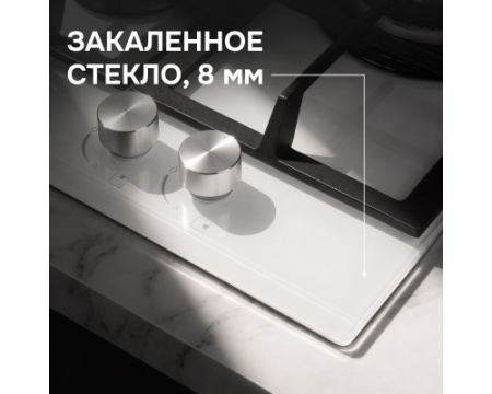 Газовая варочная панель из закаленного стекла Zigmund & Shtain MN 114.61 W
