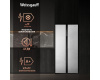 Отдельностоящий холодильник с инвертором Weissgauff WSBS 500 Inverter NoFrost White Rock Glass