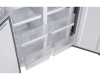 Отдельностоящий холодильник с инвертором Weissgauff WCD 450 Inox Glass NoFrost Inverter