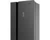 Отдельностоящий холодильник с инвертором Weissgauff WCD 450 Inox Glass NoFrost Inverter