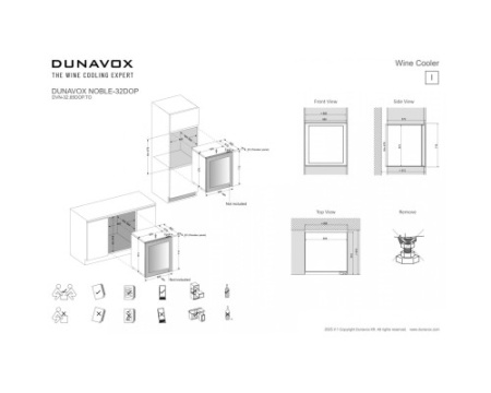 Винный шкаф Dunavox DVN-32.85DOP.TO