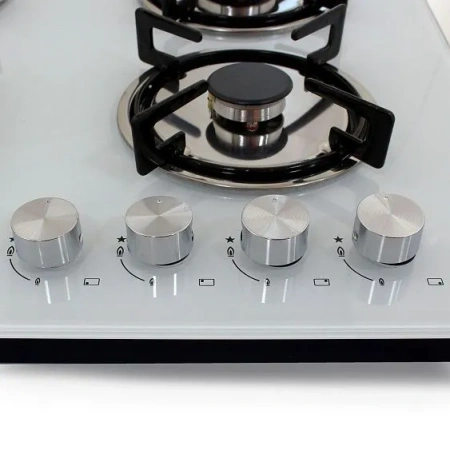 Встраиваемая газовая варочная панель Ginzzu HCG-443 белый