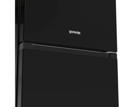 Отдельностоящий двухкамерный холодильник Gorenje NRK6201SYBK