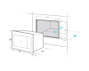 Встраиваемая СВЧ печь MIDEA TG925B8D-BL
