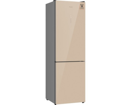 Отдельностоящий холодильник с инвертором Weissgauff WRK 2000 Total NoFrost Inverter Beige Glass