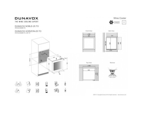 Винный шкаф Dunavox DVH-25.65DSS.TO