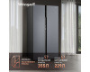 Отдельностоящий холодильник с инвертором Weissgauff WSBS 600 NoFrost Inverter Dark Grey Glass
