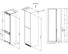 Встраиваемый холодильник Haier HRF305NFRU