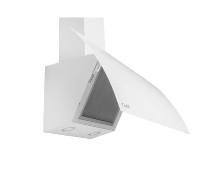 Наклонная кухонная вытяжка LEX Plaza GS 900 White