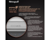 Отдельностоящий холодильник с инвертором Weissgauff WCD 590 NoFrost Inverter Premium EcoFresh Inox Glass