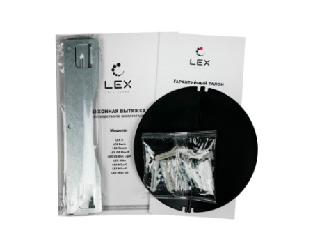 Наклонная кухонная вытяжка LEX Mika 600 Black