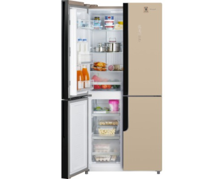 Отдельностоящий холодильник с инвертором Weissgauff WCD 470 BeG NoFrost Inverter