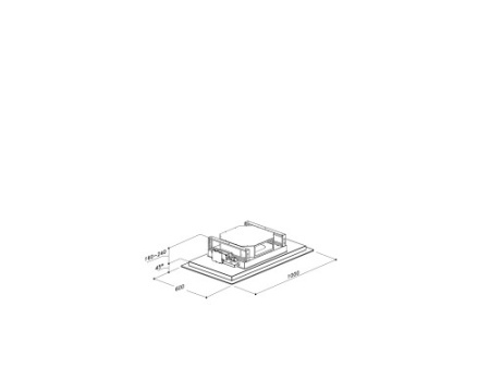 Вытяжка потолочная Sirius SLT 970 FRAME W