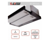 Вытяжка кухонная встраиваемая EX-1076 black glass