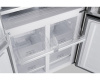 Отдельностоящий холодильник с инвертором Weissgauff WCD 450 Inox Glass NoFrost Inverter